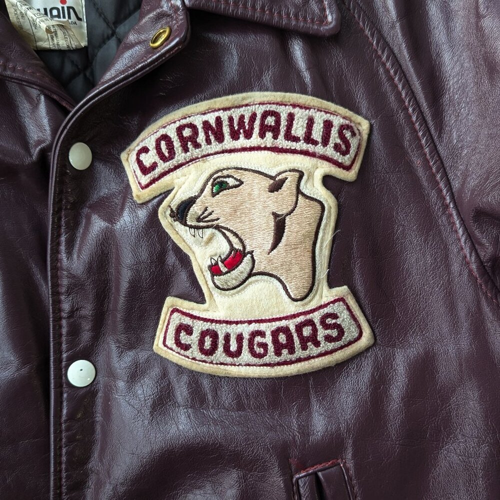 Cornwallis Cougars Hockey Jacket (Royal Canadian Navy) *Vintage* - Picture 2 of 9